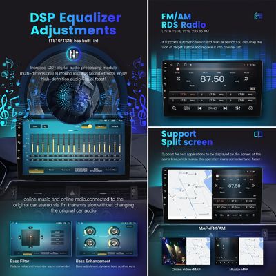 Universal 9 Inch 10 Inch Carplay Radio Screen Octa Core DSP QLED con 8G128G Android Car Multimedia