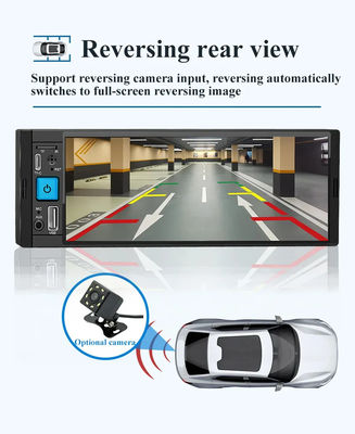 Car Radio Wireless Carplay 1Din MP5 Player con FM/AM/RDS Multimedia e Bluetooth
