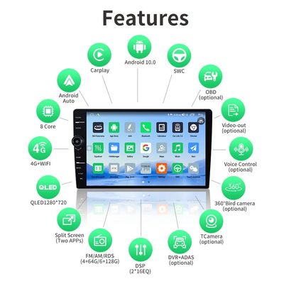 13' Touch Screen Android 12 Car Multimedia Player con Wi-Fi integrato e navigazione GPS