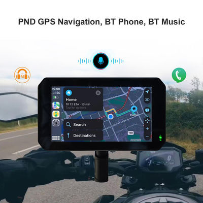 IP67 impermeabile 5 pollici IPS Screen Motorcycle Carplay GPS Navigator 2 in 1 wireless Apple Car-play Android Auto