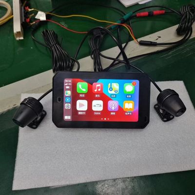 IP67 impermeabile 5 pollici IPS Screen Motorcycle Carplay GPS Navigator 2 in 1 wireless Apple Car-play Android Auto