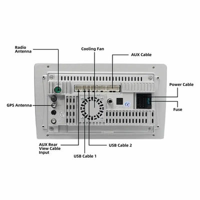 Full Fit Display Screen Car Stereo 8Core TS18 Multimedia Player per il montaggio universale dell'auto