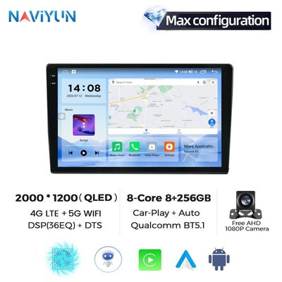 9 pollici Car Play BT FM Touch Screen Car Video Player Universale Double Din Android 2Din