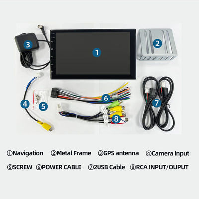 1 lettore multimediale per auto touch screen da 16 GB con CarPlay wireless integrato e porta AUX