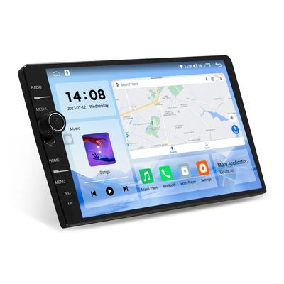 Touchscreen da 10.1&quot; 2 Lettore multimediale Android completo da 32 GB Lettore DVD 2Din Navigatore per auto Radio 360 Panorama CarPlay-Android Auto