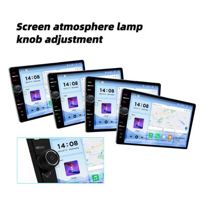 Touchscreen da 10.1&quot; 2 Lettore multimediale Android completo da 32 GB Lettore DVD 2Din Navigatore per auto Radio 360 Panorama CarPlay-Android Auto