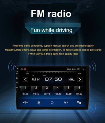10.1 Inch Touch Screen 2 Din Car Radio con Android OS DSP Funzione e BT Navigation