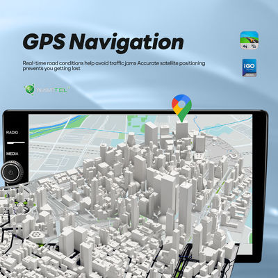 Nuovo lettore multimediale per auto Android 11 2 DIN con schermo touch da 9 pollici e GPS WIFI