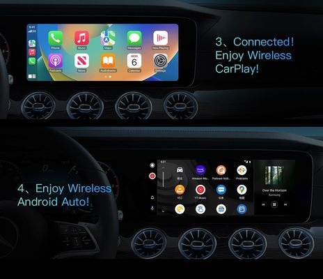 Qualcomm QCM6125 8-core CPU wireless CarPlay Ai Box per Netflix YouTube 4G 64G LTE GPS