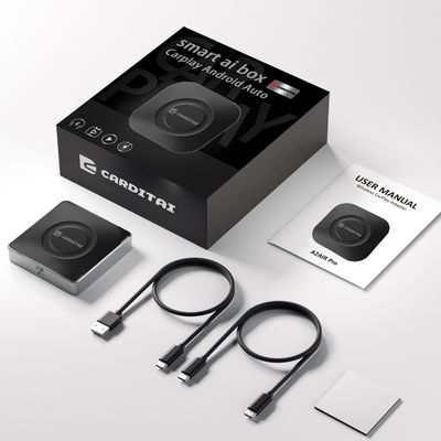 5V±0.2V 1.0A Input di alimentazione Carplay AI Box 8GB 128GB Box di streaming wireless GPS Wifi incorporato