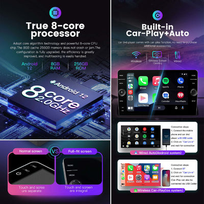 Universale 4G Android 12 Auto Electronics TS18 9/10inch Knob Headunit Car Radio