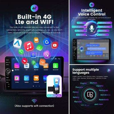 Universale 4G Android 12 Auto Electronics TS18 9/10inch Knob Headunit Car Radio