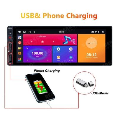 Bluetooth Funzione 1 Din Car Radio Audio Screen con FM Aux Input Receiver e schermo OLED