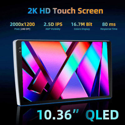 9" 2K Screen 2DIN Car Radio con Android 10 OS e Carplay/Android Auto Compatibility