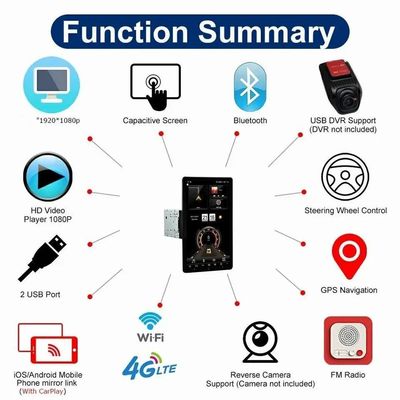 Universal 2DIN Stereo Radio GPS Car Multimedia Video Player per Android 7 9 10 Pollici