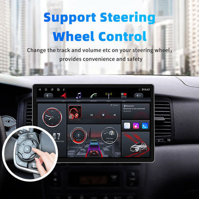 Touch Screen Android Car Radio 2.5D GPS Navigation Multimedia Player 1Din 13" Universale