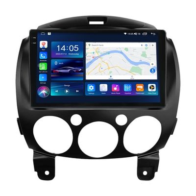 2DIN integrato CarPlay 4G Wifi BT Autoradio Audio DVD GPS Multimedia Player Per Mazda 6 2002-2008