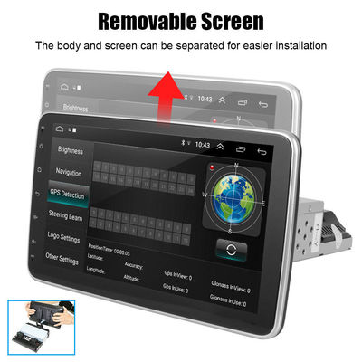 10 pollici schermo rotabile 1 Din Android Multimedia Player con controllo del volante