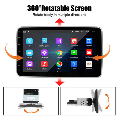 10 pollici schermo rotabile 1 Din Android Multimedia Player con controllo del volante