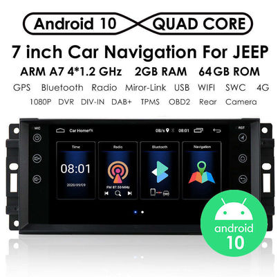 7" Android Car Stereo per Jeep Cherokee Compass Commander Wrangler 300C Dodge Caliber Liberty 2009 2008 2010 2011