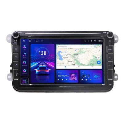 Fotocamera di backup VW Android Car Radio per VW Golf 6 Touran 8 Inch Touch Screen Car Stereo