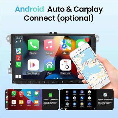 Fotocamera di backup VW Android Car Radio per VW Golf 6 Touran 8 Inch Touch Screen Car Stereo
